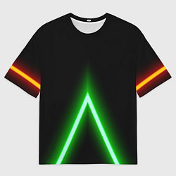Женская футболка оверсайз Color neon green