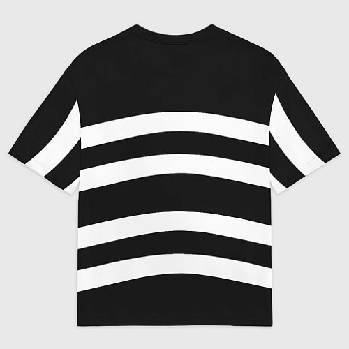 Женская футболка оверсайз Bayern Mnchen волны / 3D-принт – фото 2