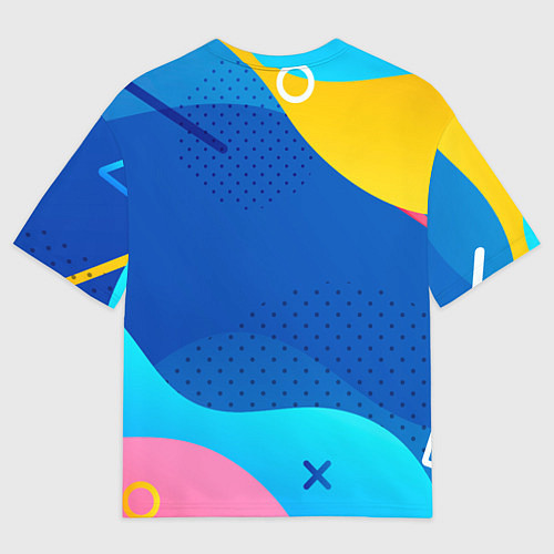 Женская футболка оверсайз Это рофл если что - смайлик / 3D-принт – фото 2