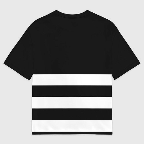 Женская футболка оверсайз Juventus линии / 3D-принт – фото 2