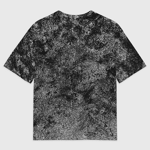 Женская футболка оверсайз Ворон в круге рун и компас вегвизир / 3D-принт – фото 2