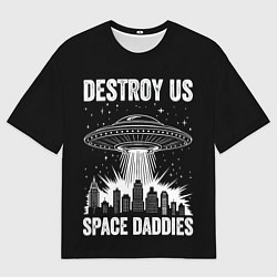 Женская футболка оверсайз Нападение нло