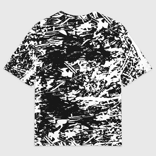 Женская футболка оверсайз Боруссиа белые краски / 3D-принт – фото 2