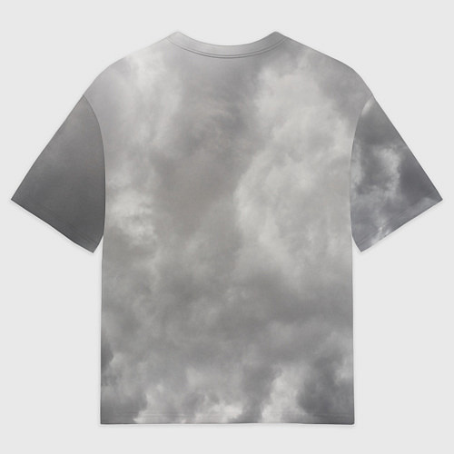 Женская футболка оверсайз Мистический ворон в руническом компасе вегвизир / 3D-принт – фото 2