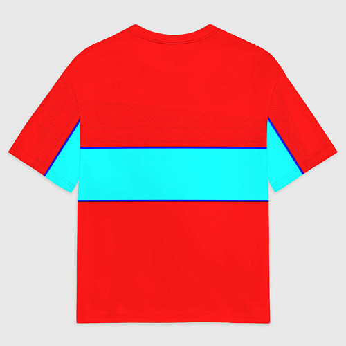 Женская футболка оверсайз Бавария Мюнхен полосы линии / 3D-принт – фото 2