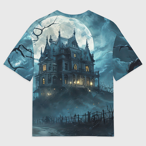 Женская футболка оверсайз Дух у замка / 3D-принт – фото 2