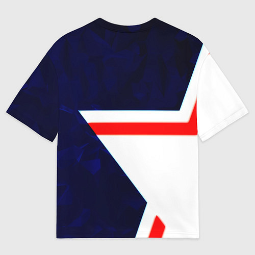 Женская футболка оверсайз Бавария звезды геометрия / 3D-принт – фото 2