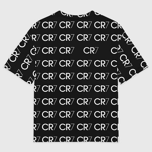 Женская футболка оверсайз Juventus sport pattern / 3D-принт – фото 2