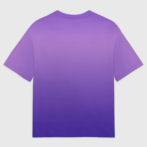 Женская футболка оверсайз The color is purple / 3D-принт – фото 2