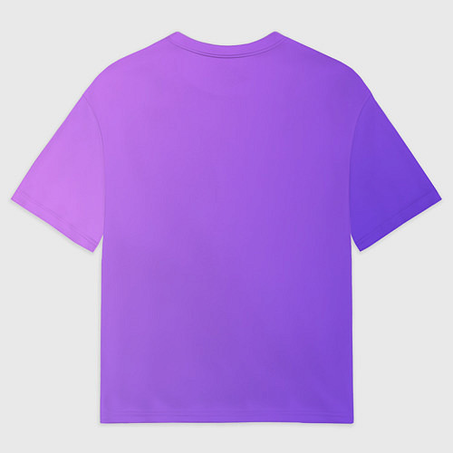 Женская футболка оверсайз The color is purple / 3D-принт – фото 2