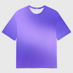 Женская футболка оверсайз Color purple gradient