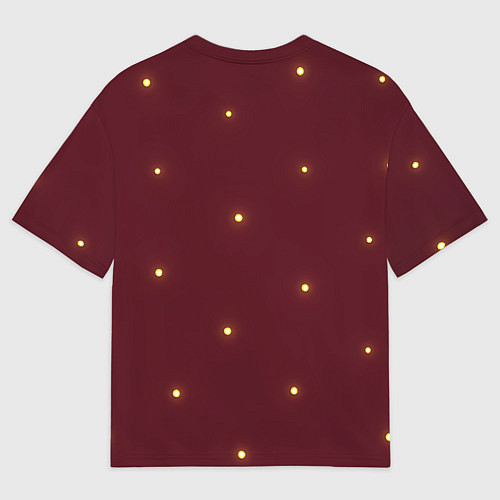 Женская футболка оверсайз Лошадиный шик - гламурная новогодняя лошадь / 3D-принт – фото 2