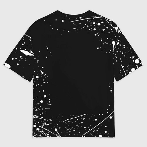 Женская футболка оверсайз Челси белые краски всплеск / 3D-принт – фото 2