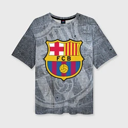 Женская футболка оверсайз Barcelona