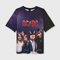 Женская футболка оверсайз AC/DC