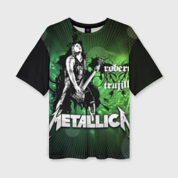 Женская футболка оверсайз Metallica: Robert Trujillo