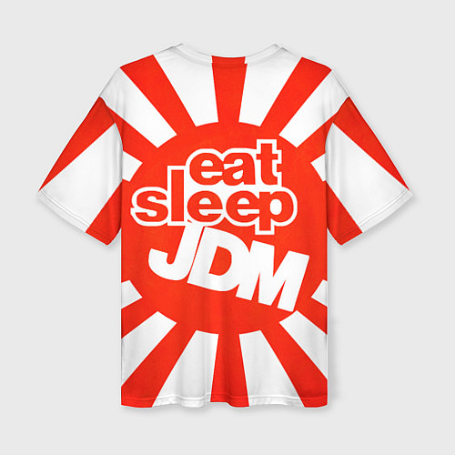 Женская футболка оверсайз Domo jdm / 3D-принт – фото 2