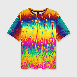 Футболка оверсайз женская Tie dye, цвет: 3D-принт