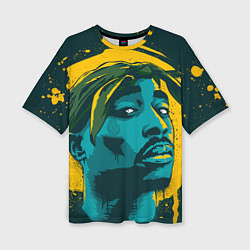 Женская футболка оверсайз 2Pac Shakur