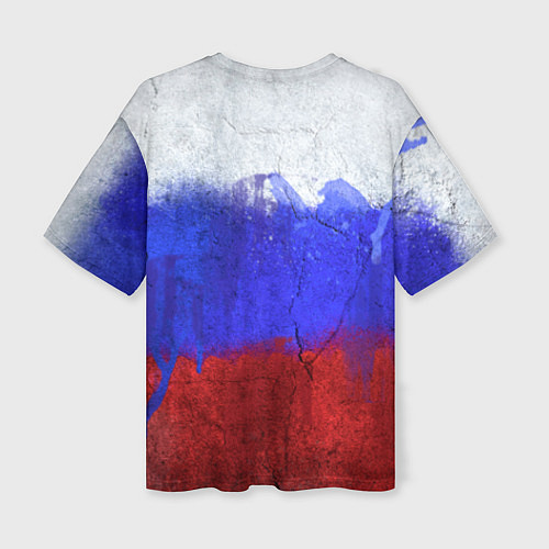 Женская футболка оверсайз Русский медведь / 3D-принт – фото 2