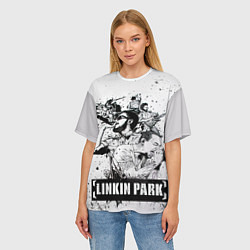 Футболка оверсайз женская Linkin Park, цвет: 3D-принт — фото 2