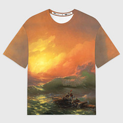 Футболка оверсайз женская Айвазовский - 9 Вал, цвет: 3D-принт