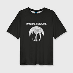 Женская футболка оверсайз Imagine Dragons: Moon