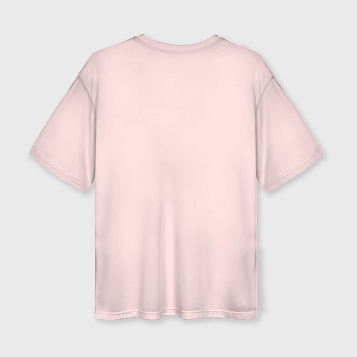 Женская футболка оверсайз Цветочное сердце / 3D-принт – фото 2