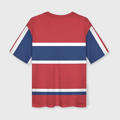Женская футболка оверсайз Montreal Canadiens / 3D-принт – фото 2