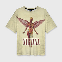 Футболка оверсайз женская Nirvana Angel, цвет: 3D-принт