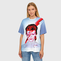 Футболка оверсайз женская Aladdin sane, цвет: 3D-принт — фото 2