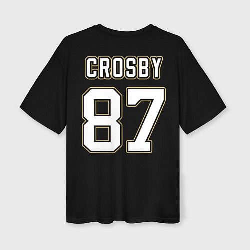 Женская футболка оверсайз Pittsburgh Penguins: Crosby / 3D-принт – фото 2