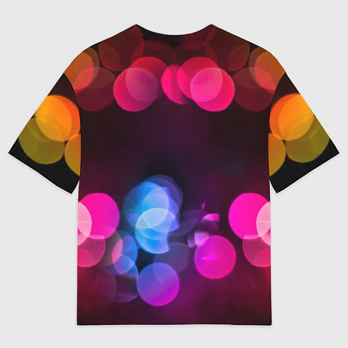 Женская футболка оверсайз Кара Делевинь - бант с сердцами / 3D-принт – фото 2