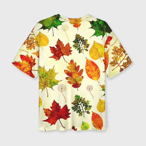 Женская футболка оверсайз Осень / 3D-принт – фото 2