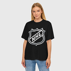 Футболка оверсайз женская NHL, цвет: 3D-принт — фото 2