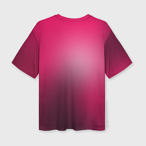 Женская футболка оверсайз Red / 3D-принт – фото 2