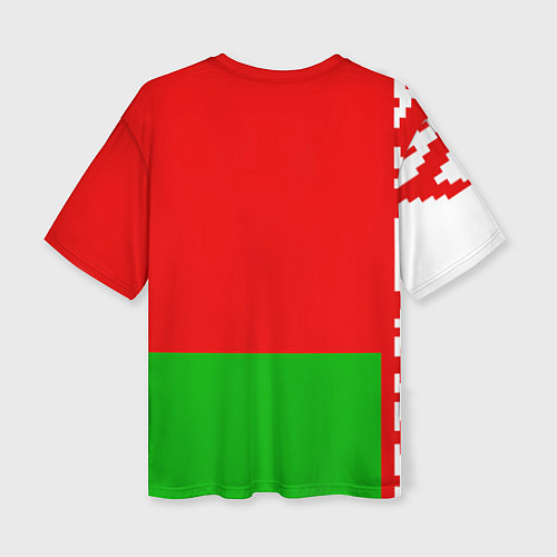 Женская футболка оверсайз Belarus Patriot / 3D-принт – фото 2