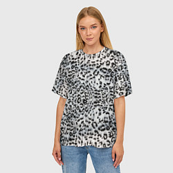 Футболка оверсайз женская White Jaguar, цвет: 3D-принт — фото 2