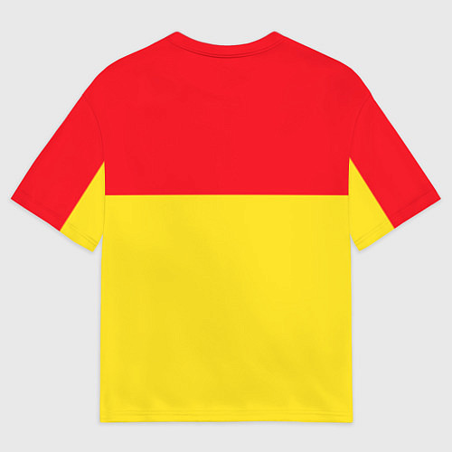 Женская футболка оверсайз Сборная Испании: Евро 2016 / 3D-принт – фото 2