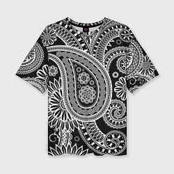 Женская футболка оверсайз Paisley