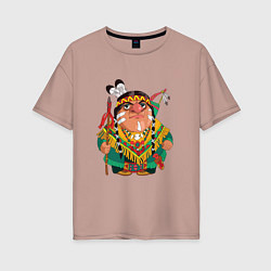 Женская футболка оверсайз Забавные Индейцы 10