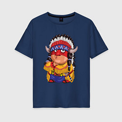 Женская футболка оверсайз Забавные Индейцы 11