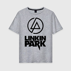 Футболка оверсайз женская Linkin Park, цвет: меланж