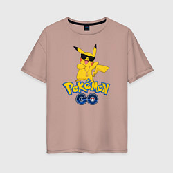 Женская футболка оверсайз Pokemon GO