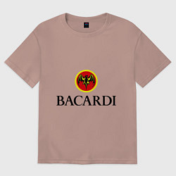 Футболка оверсайз женская Bacardi, цвет: пыльно-розовый
