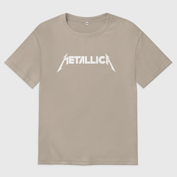 Женская футболка оверсайз Metallica