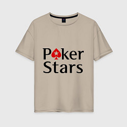 Женская футболка оверсайз Poker Stars