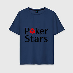 Женская футболка оверсайз Poker Stars