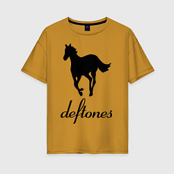 Женская футболка оверсайз Deftones