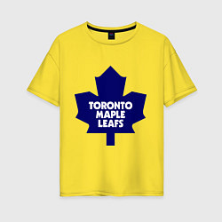Футболка оверсайз женская Toronto Maple Leafs, цвет: желтый